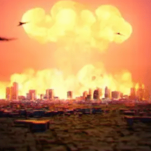 A building capturing the fire.