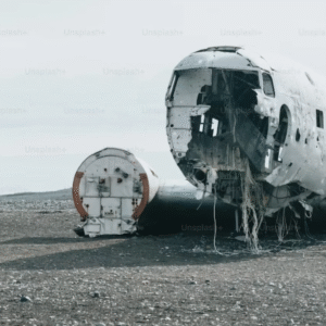 "Wreckage of Air India AI-171 crash with emergency responders on-site near Ahmedabad airport"