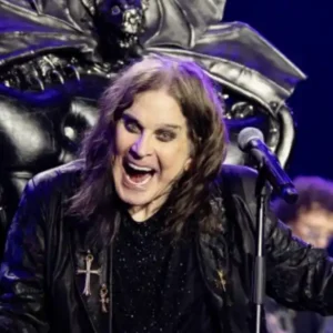 Ozzy Osbourne performing on stage