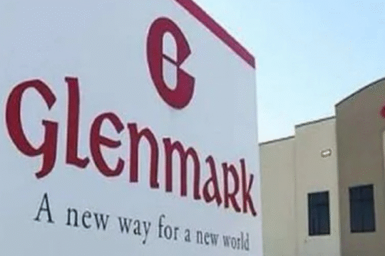 Glenmark Pharmaceuticals building with its sign displaying "A new way for a new world."