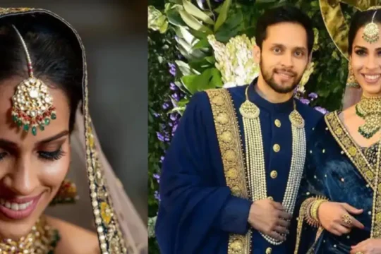 Saina Nehwal and Parupalli Kashyap at their wedding reception.