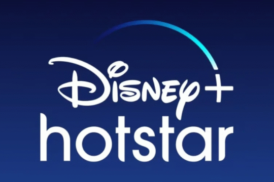 Disney+ Hotstar official logo on a dark blue gradient background