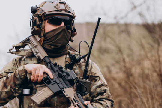 Close-up view of a futuristic circuit board with intricate digital pathways, representing modern electronic systems and advanced technology infrastructure.