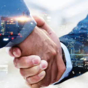 Man shaking hand with each other